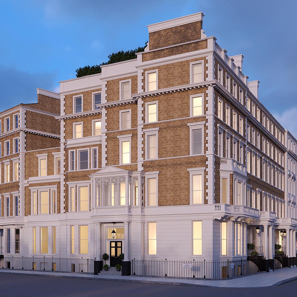 The exterior of The Arts House, 108-110 Gloucester Road, London - luxury boutique development