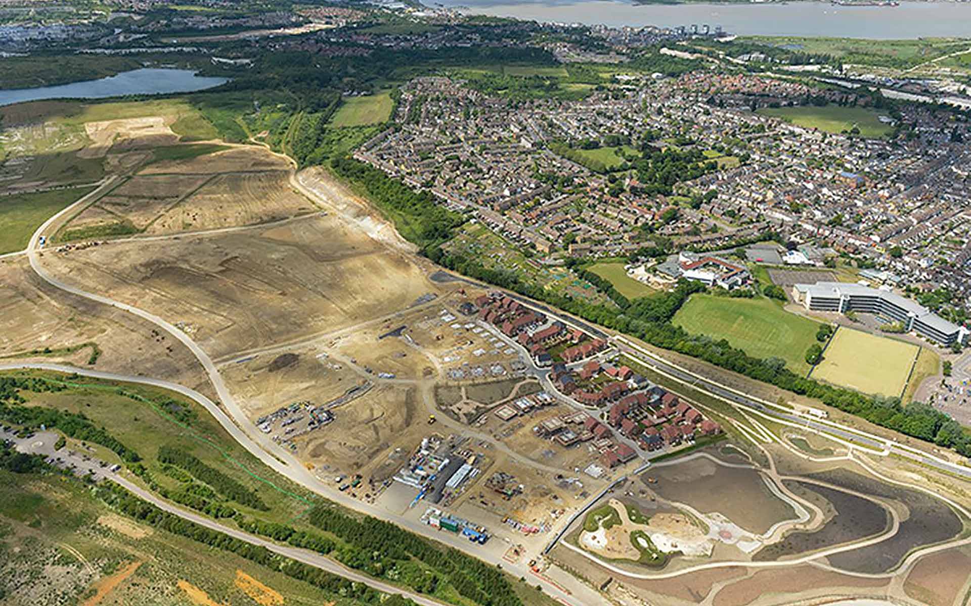 An image of the Ebbsfleet,UK development owned by Henley Investments Masterplan & Land Infrastructure