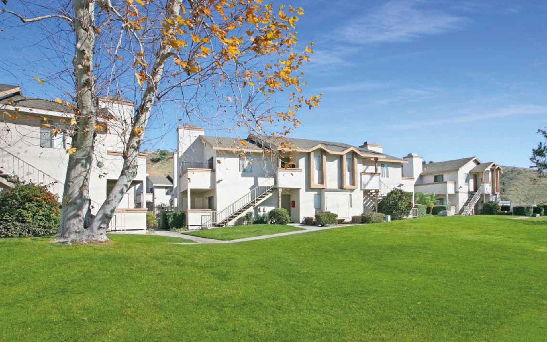 An image of Hillside Village a Multi-family development owned by Henley Investments as part of the Multi-family PRS & BtR division