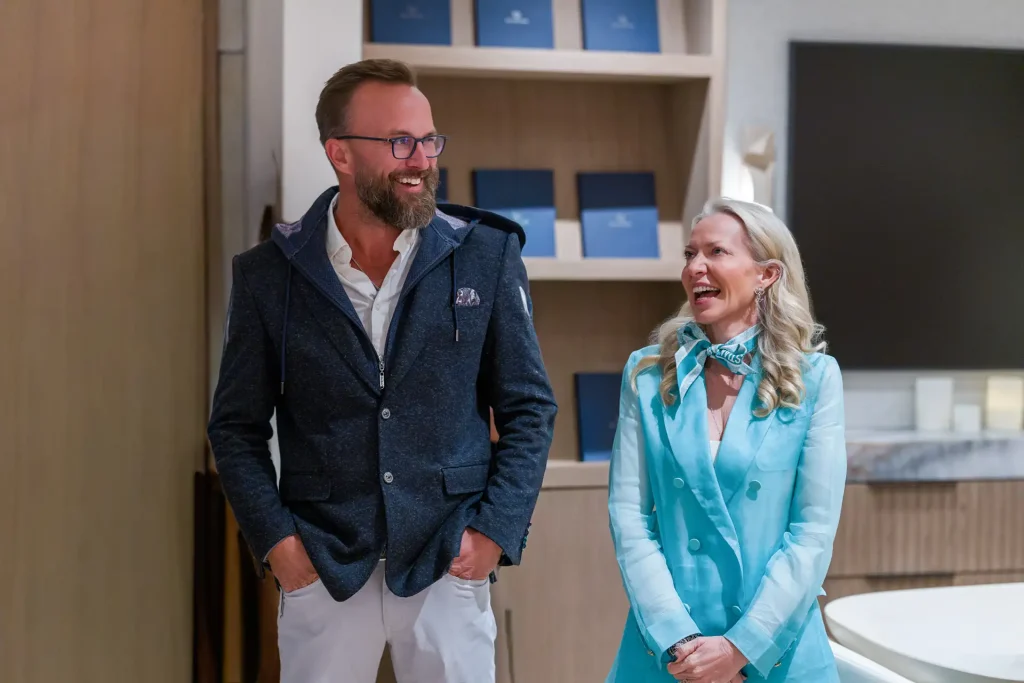 Henley and Gillette Development Partnership Representatives of Henley and Gillette Development at The Halcyon sales gallery