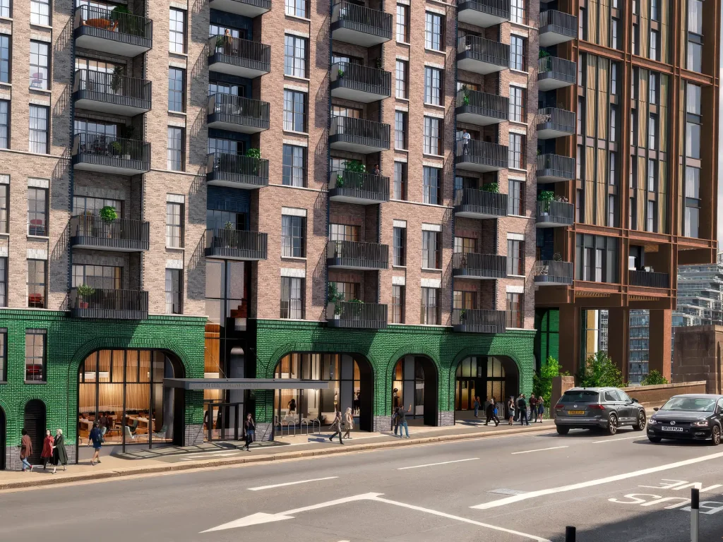 Ground Floor Commercial and Public Realm Commercial frontage and public realm at Albert & Swedish Wharf