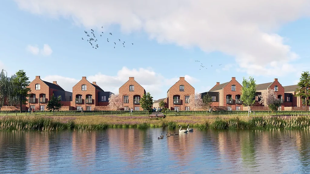 Lakeside Living at Ebbsfleet New homes overlooking lakes and landscaped green spaces at Ebbsfleet Garden City