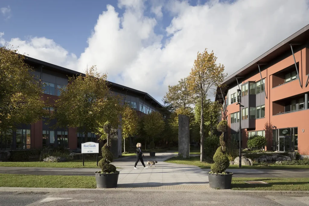 Riverwalk Business Campus Entrance Plaza Main entrance plaza at Riverwalk Business Campus in Dublin