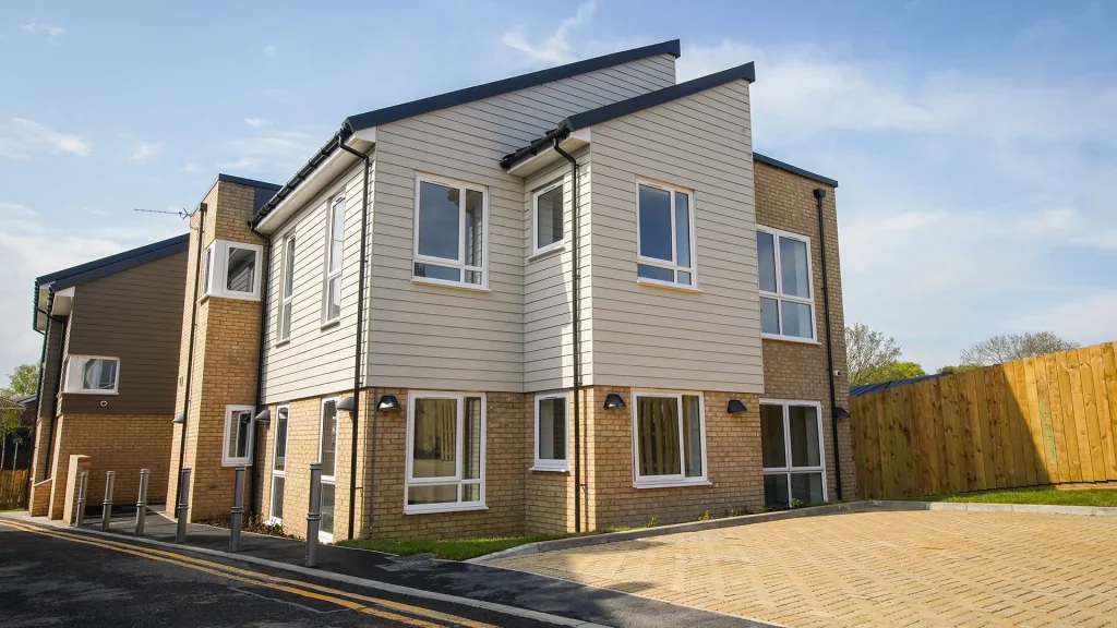 Oswin Road Supported Housing Exterior view of Oswin Road supported housing accommodation